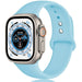 Bracelet silicone Apple Watch Ultra (bleu aqua)