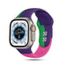 Bracelet triple sport Apple Watch Ultra (violet-vert-rose)