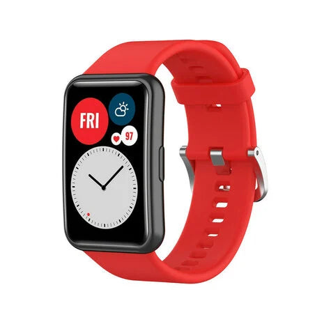 Bracelet silicone Huawei Watch Fit SE (rouge)