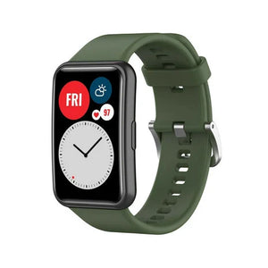 Bracelet silicone Huawei Watch Fit SE (vert foncé)