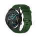 Bracelet silicone luxe Huawei Watch GT 2 (vert armée)