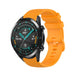 Bracelet silicone luxe Huawei Watch GT 2 (orange)