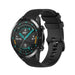 Bracelet silicone luxe Huawei Watch GT 2 (noir)