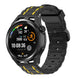 Bracelet silicone musclé Huawei Watch GT (noir/jaune)
