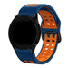 Bracelet sport carré Samsung Galaxy Watch 7 - 40mm (bleu/orange)