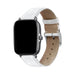 Bracelet cuir motif crocodile Amazfit GTS 2 (blanc)