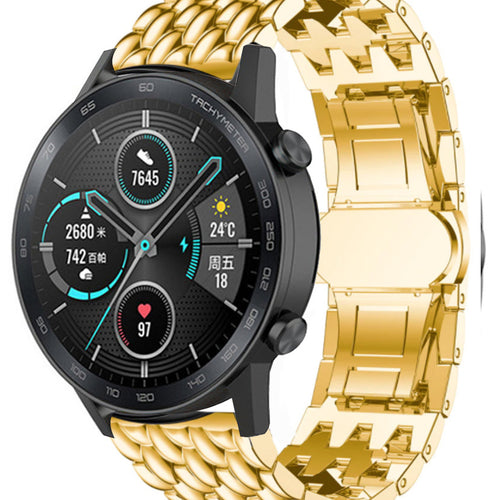 Bracelet acier Dragon Honor Magic Watch 2 (doré)