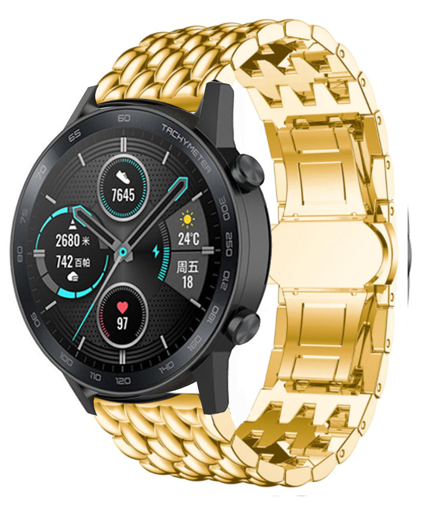 Bracelet acier Dragon Honor Magic Watch 2 (doré)