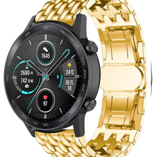 Bracelet acier Dragon Honor Magic Watch 2 (doré)