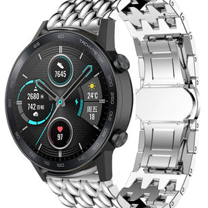 Bracelet acier Dragon Honor Magic Watch 2 (argent)