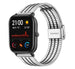 Bracelet acier luxe Amazfit GTS (argent/noir)