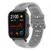 Bracelet silicone avec motif Xiaomi Amazfit GTS (gris)