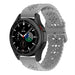 Samsung Galaxy Watch 4 Classic 46mm Patterned Silicone Strap (Grey)
