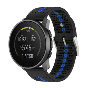 Bracelet silicone Suunto Race (S) (noir/bleu)