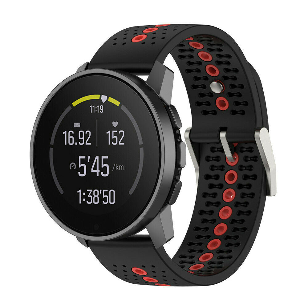 Bracelet silicone Suunto Vertical 2 (noir/rouge)