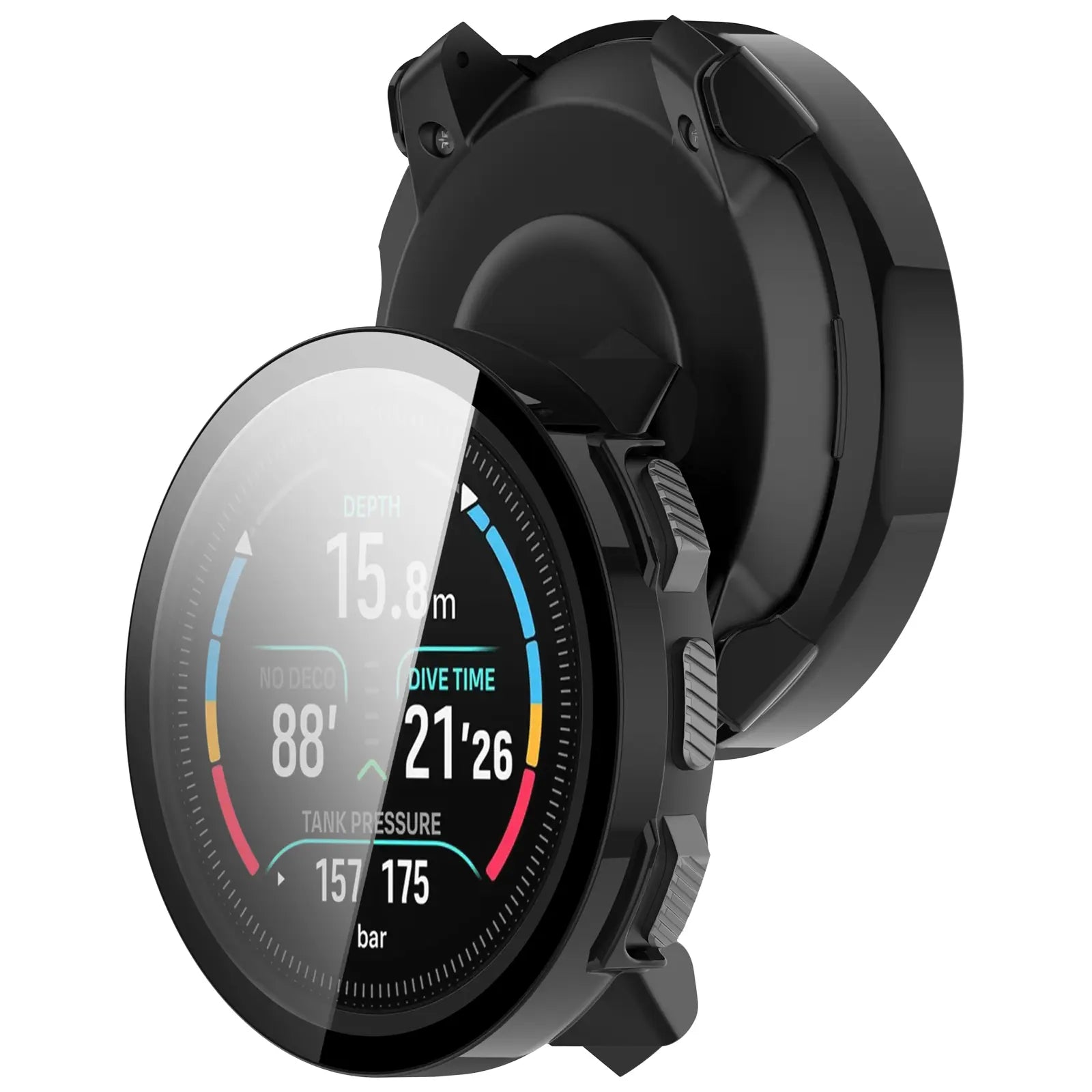 Coque en verre PC Suunto Nautic S (noir)