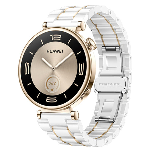 Bracelet ceramica Huawei Watch GT 6 41mm (blanc/or)