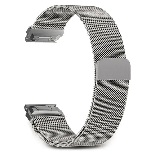 Garmin Tactix 7 Premium Milanese Strap (Titanium)