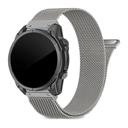 Garmin Tactix 7 Premium Milanese Strap (Titanium)