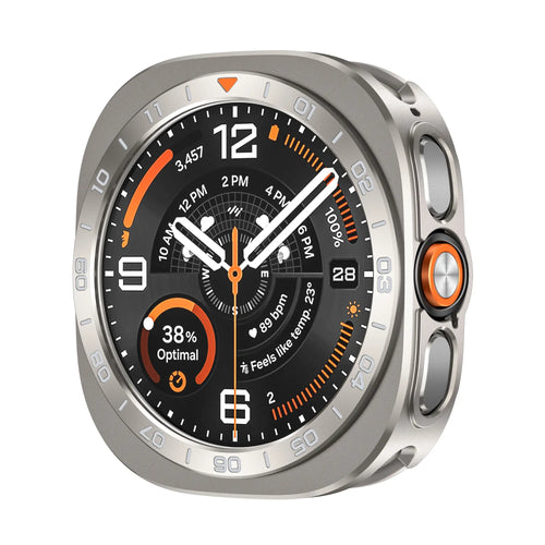 Samsung Galaxy Watch Ultra 2 Metal Case with Bezel (Titanium/Orange)