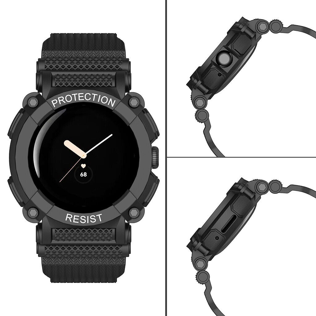 Bracelet TPU avec cadre Google Pixel Watch 4 - 41mm (noir)