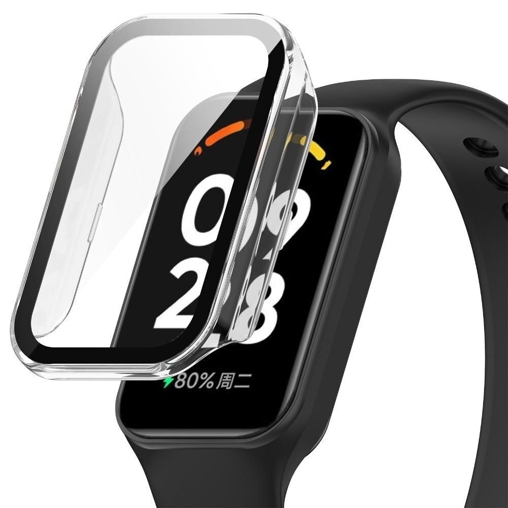 Coque dure avec verre Xiaomi Smart Band 8 Active (transparent)