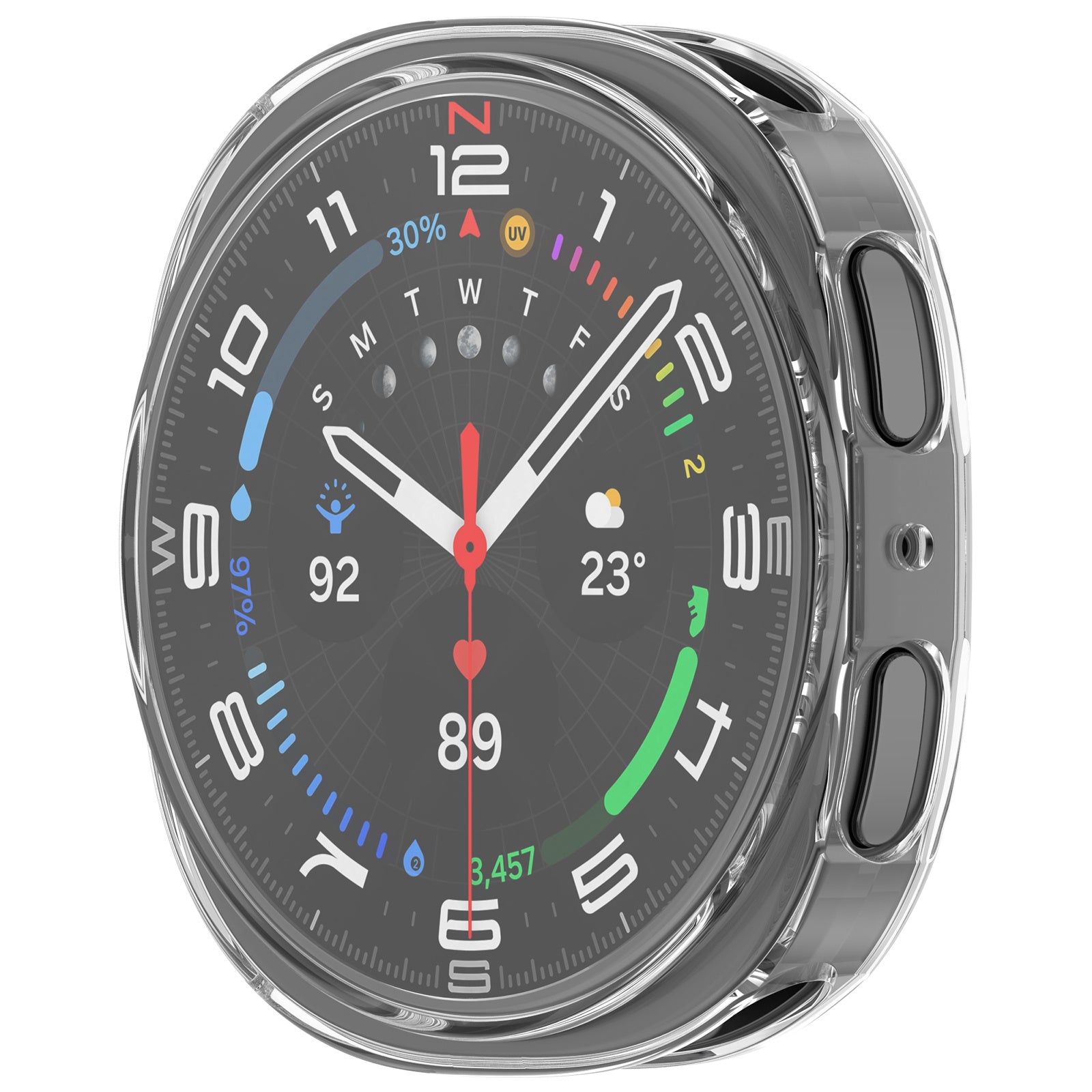 Samsung Galaxy Watch 8 - 44mm TPU Case (Transparent)