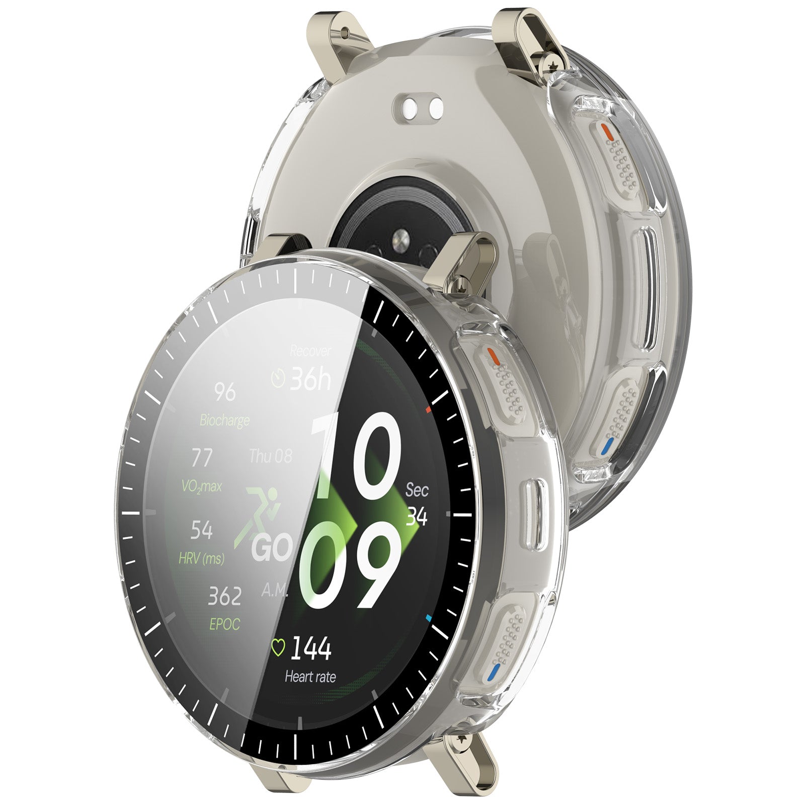 Coque PC en verre Amazfit Active 3 Premium (transparent)