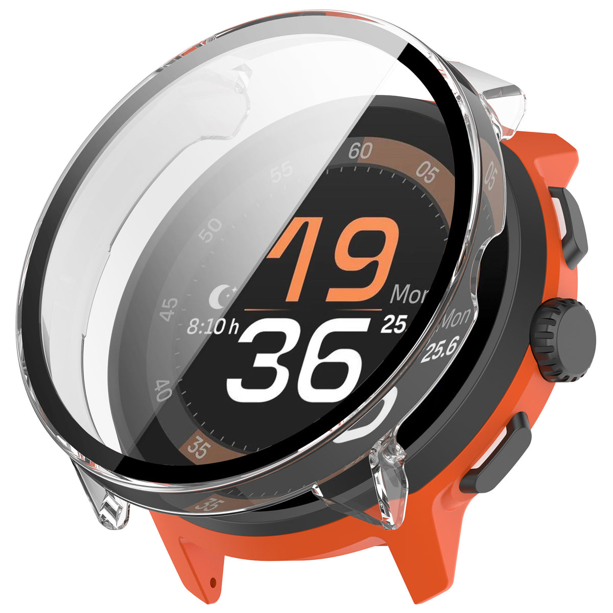 Lot De 2 Coques Rigides Avec Verre Trempé Pour Suunto Run - Protection Anti-choc Et Anti-rayures, Transparent
