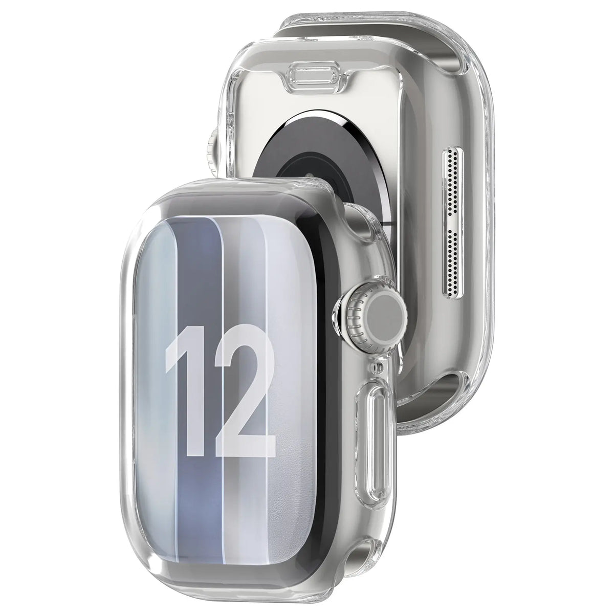 Coque TPU intégrale Apple Watch 12 - 46mm (transparent)