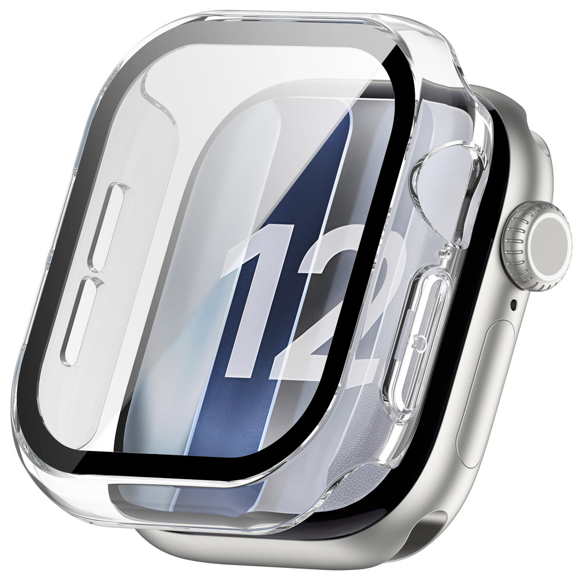 Apple Watch 12 - 46mm PC Case with Glass (Transparent)