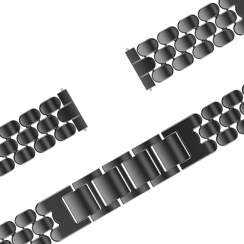 Bandz Fossil Gen 5e - 42mm Steel Strap 'Oval' (Black)