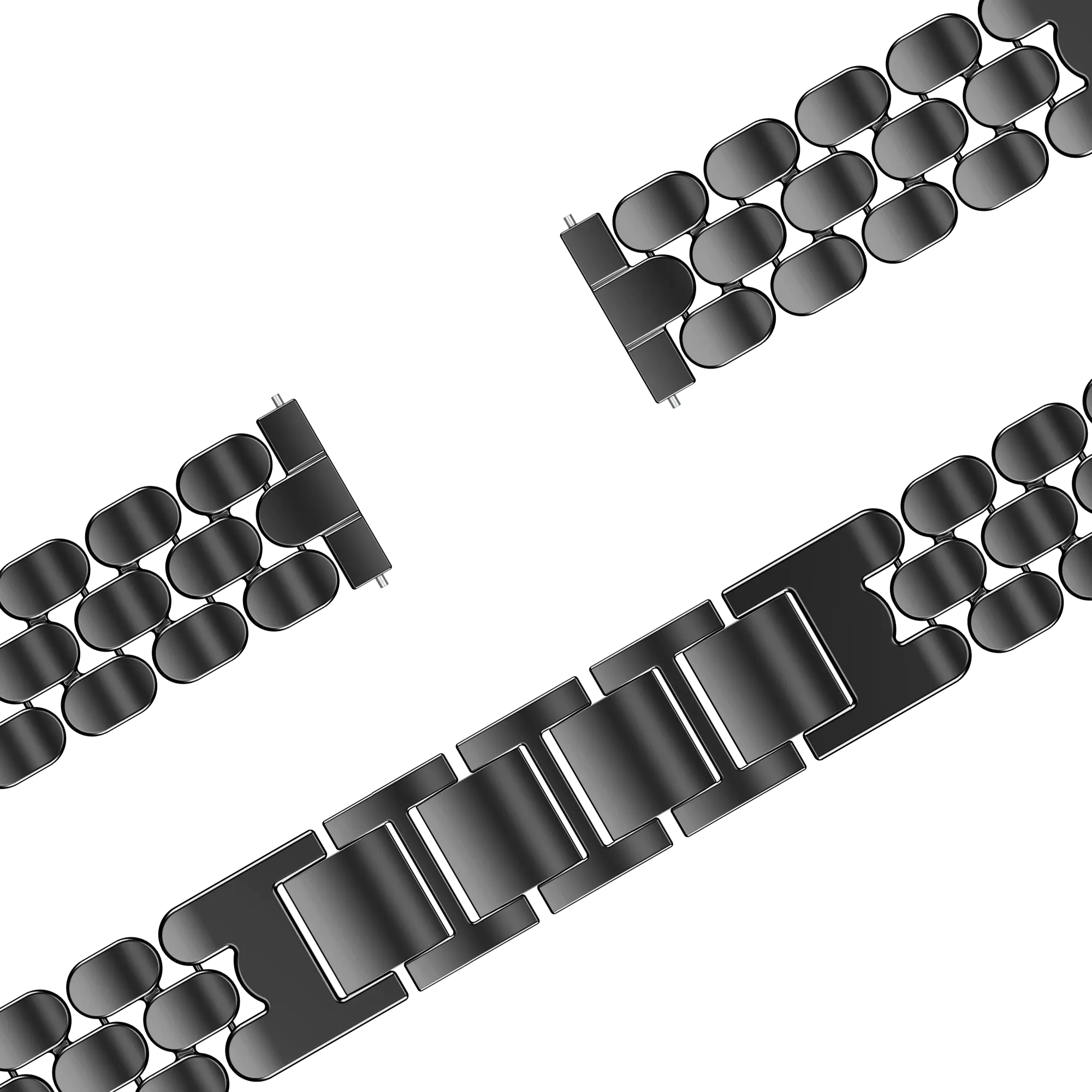 Bandz Fossil Gen 5e - 42mm Steel Strap 'Oval' (Black)