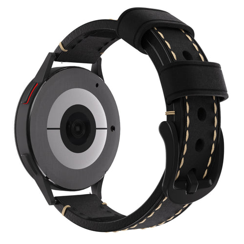 Bracelet cuir genuina Fossil Gen 5e - 42mm (noir)