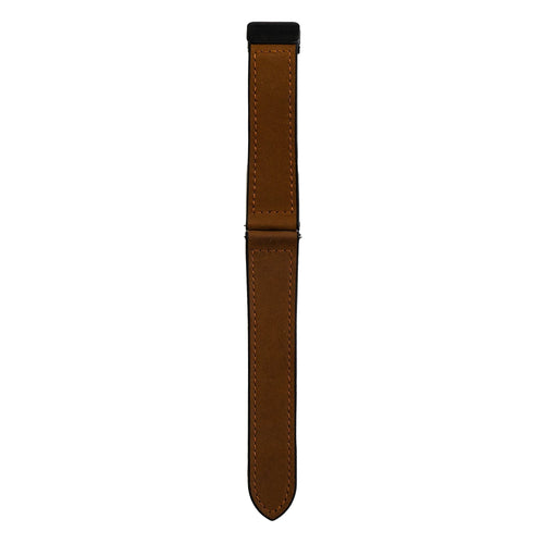 Bracelet cuir avec boucle Amazfit Balance 2 (marron foncé)