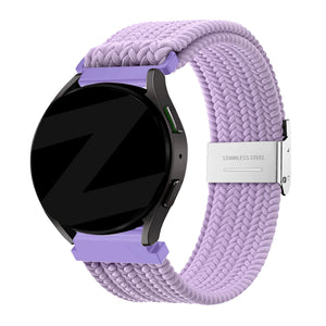 Bandz Bracelet nylon tressé Garmin Venu (violet clair)