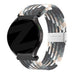 Bandz Bracelet nylon tissé Garmin Approach S50 (mandala noir)