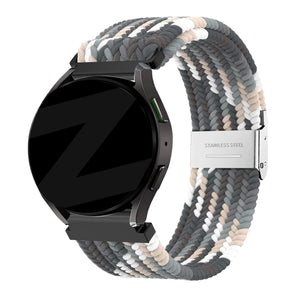 Bandz Bracelet nylon tissé Garmin Vivomove 3 (mandala noir)