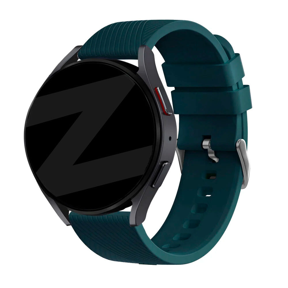 Bandz Bracelets silicone 'Deluxe' Huawei Watch 5 - 46mm (vert foncé)