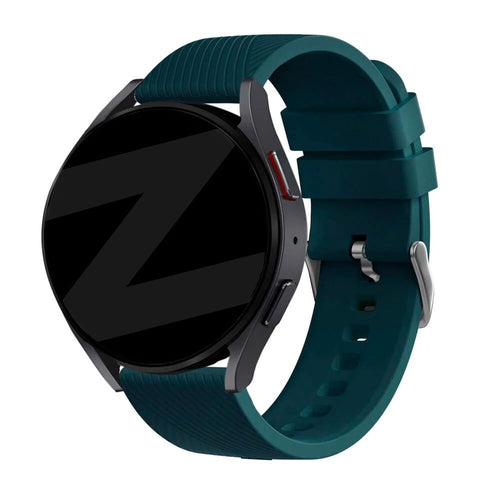 Bandz Bracelet silicone 'Deluxe' Oppo Watch X2 (vert foncé)
