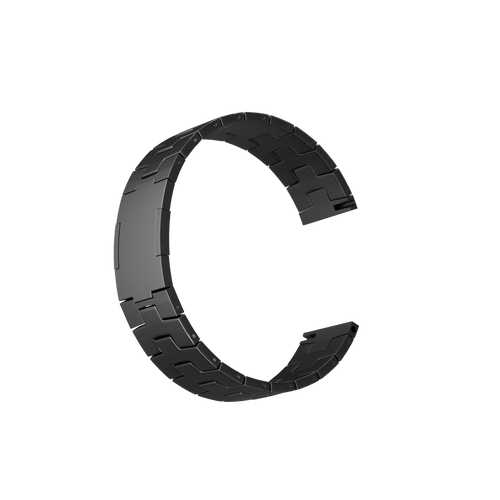 Bracelet grain de titane OnePlus Watch 3 (fermoir plat) (graphite)