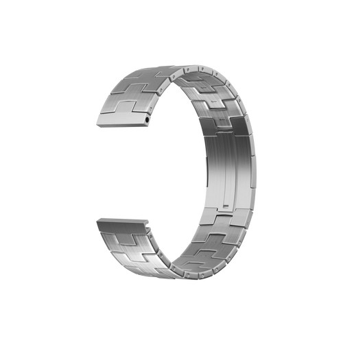 Huawei Watch GT 5 - 46mm Titanium Grain Strap (Flat Closure) (Silver)
