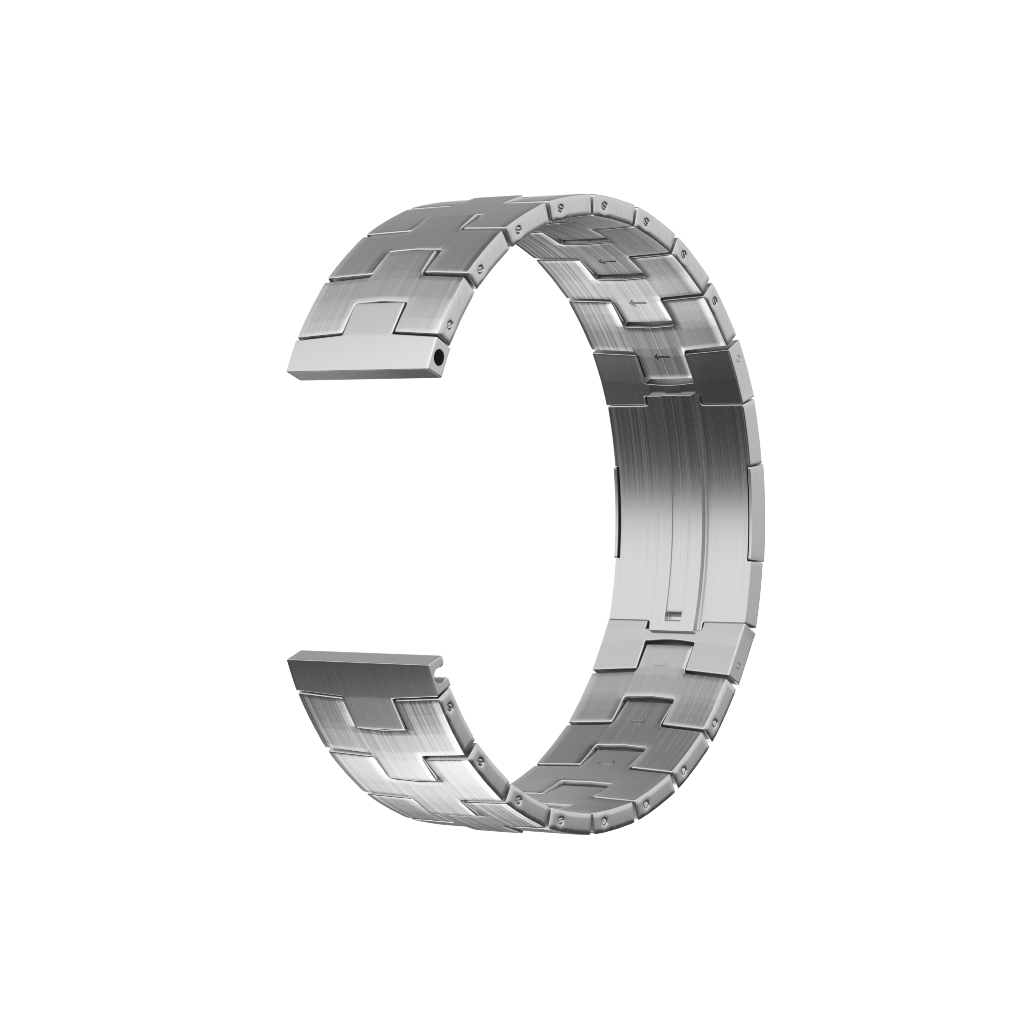 CMF Watch Pro 2 Titanium Grain Strap (Flat Buckle) (Silver)