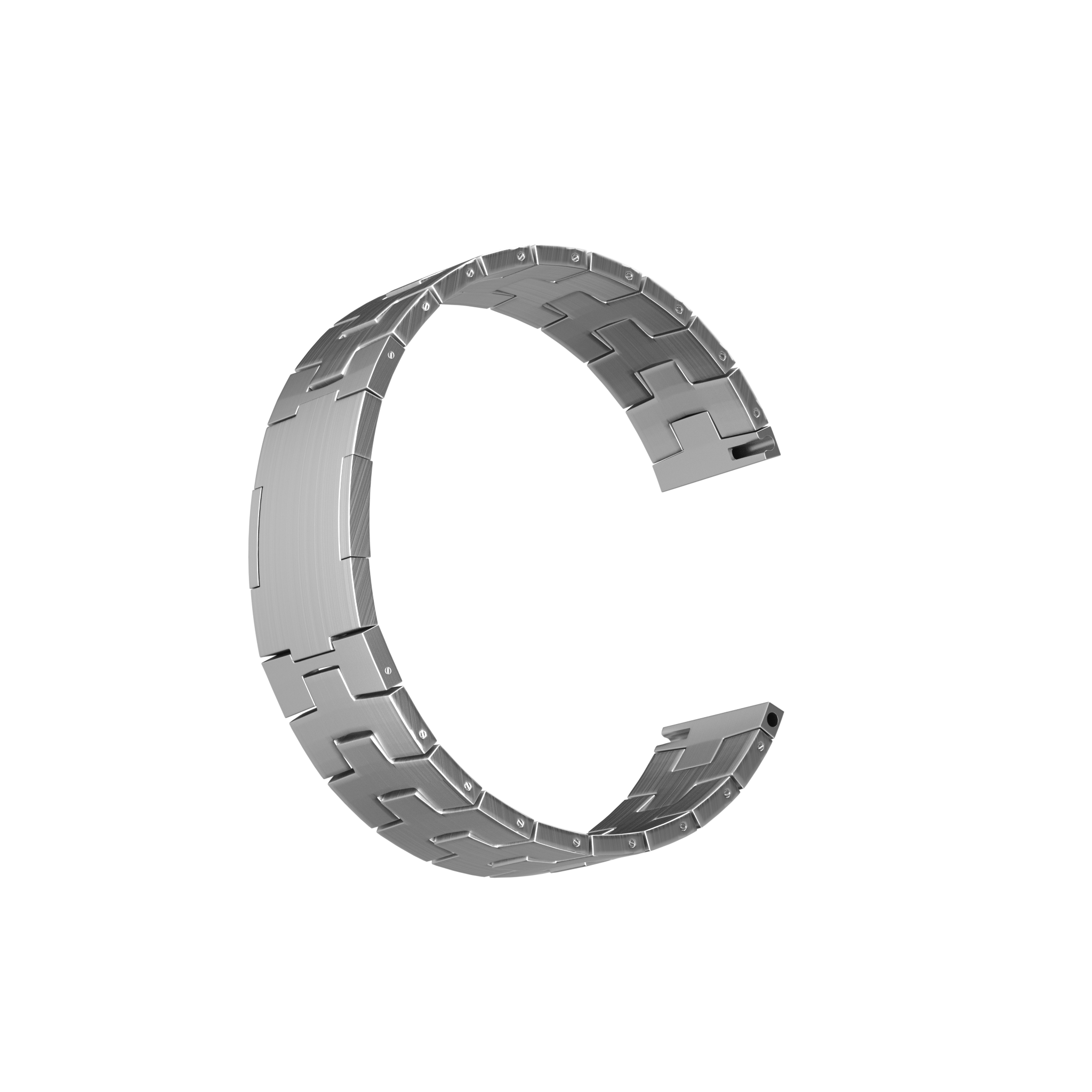 CMF Watch Pro 2 Titanium Grain Strap (Flat Buckle) (Silver)