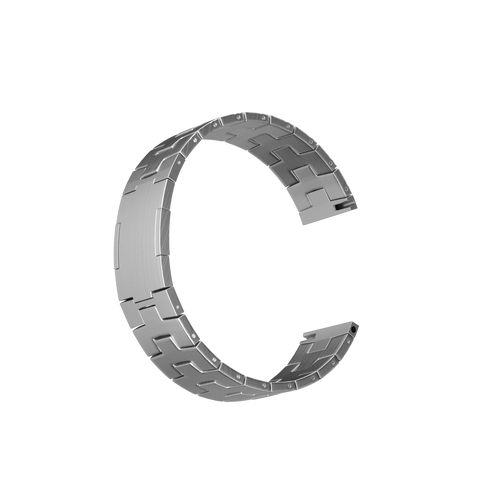 Bracelet grain de titane OnePlus Watch 3 (fermoir plat) (argent)