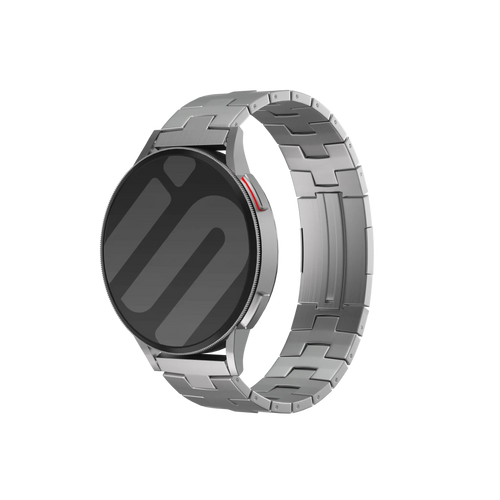 Huawei Watch GT 5 - 46mm Titanium Grain Strap (Flat Closure) (Silver)