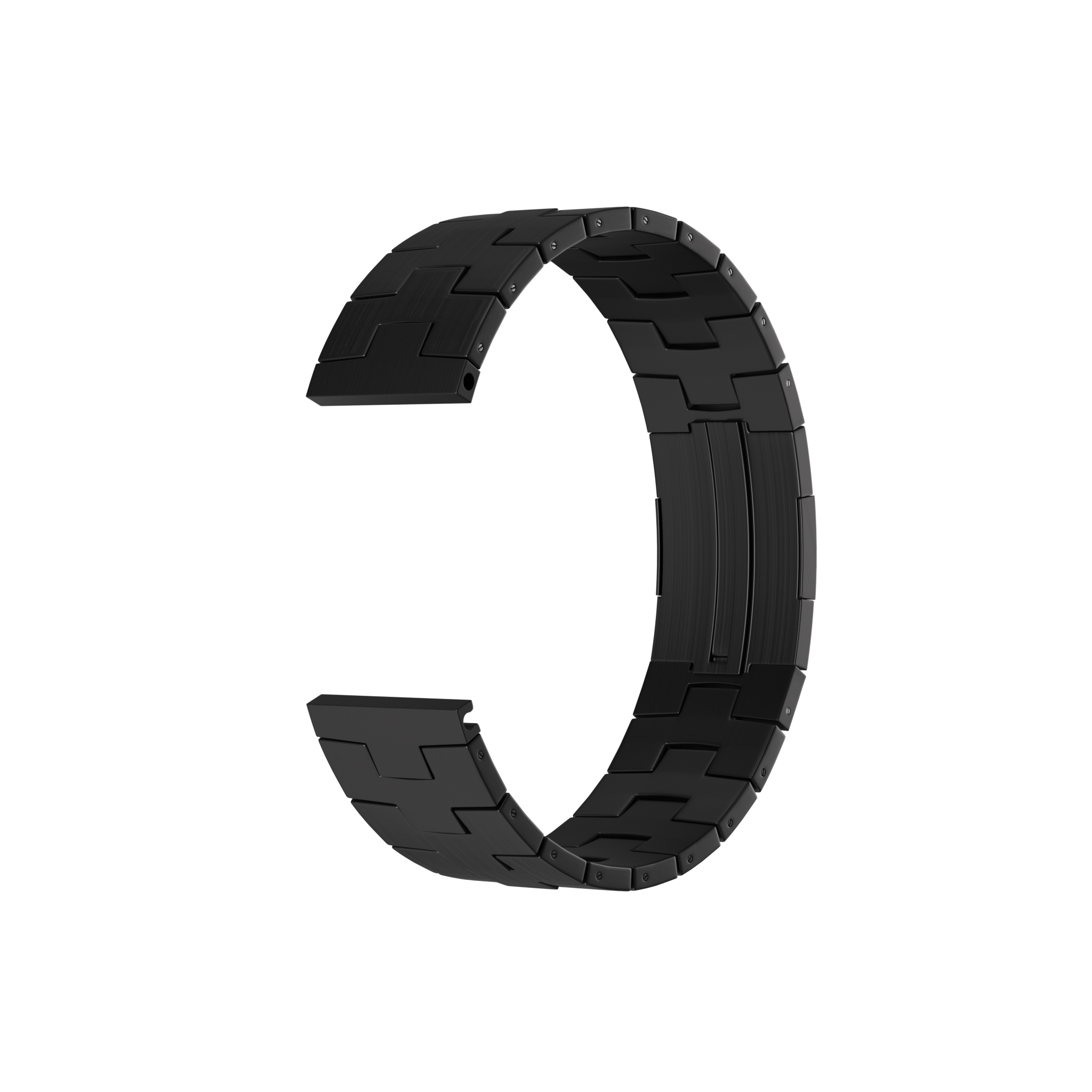 Bracelet titane granulé Xiaomi Watch S3 (boucle plate) (noir)