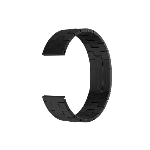 Suunto Run Titanium Grain Strap (Flat Buckle) (Black)