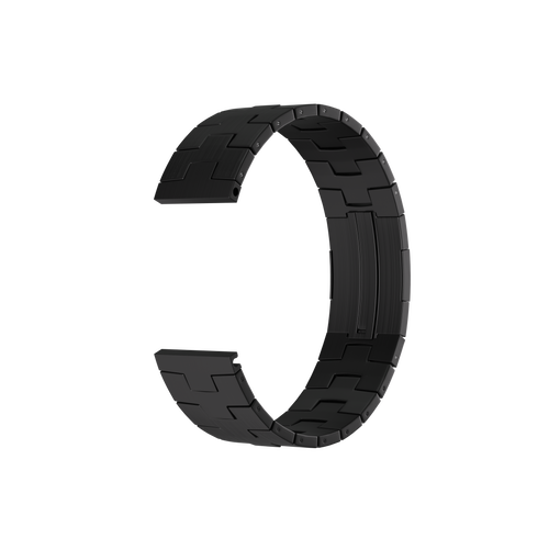 Bracelet titane grain (fermoir plat) Xiaomi Watch 5 (noir)