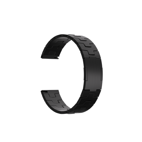 Bracelet titane grain (fermoir plat) Xiaomi Watch 5 (noir)